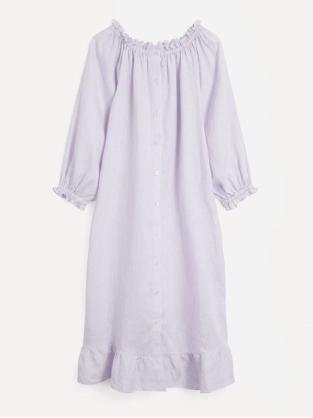 Sleeper Michelin Linen Smocked Dress